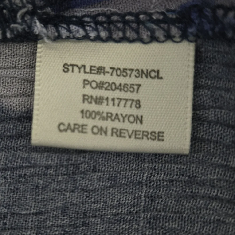 Lovestitch Blue Floral Maxi Dress Smocked Waist Size Small / Medium - Picture 11 of 13